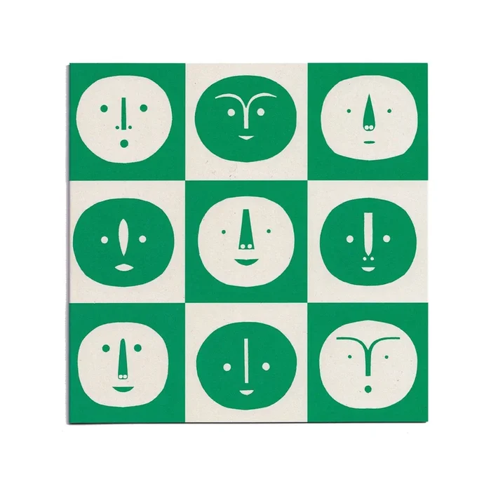 Faces Greetings Card