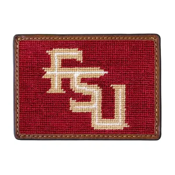 Florida State Needlepoint Card Wallet (Garnet)