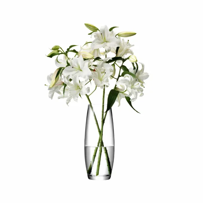 Flower grand stem vase H41cm clear