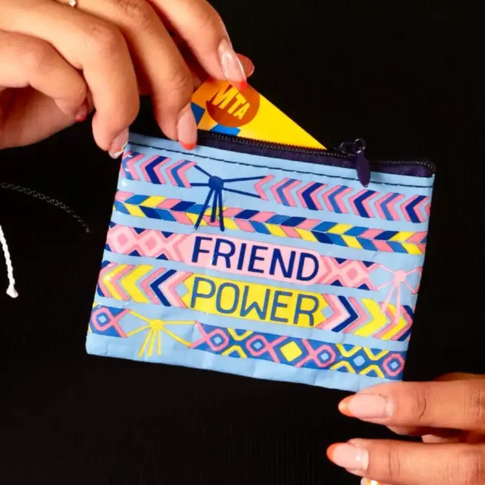 Friend Power Coin Purse 3″h x 4″w BlueQ at GetBullish