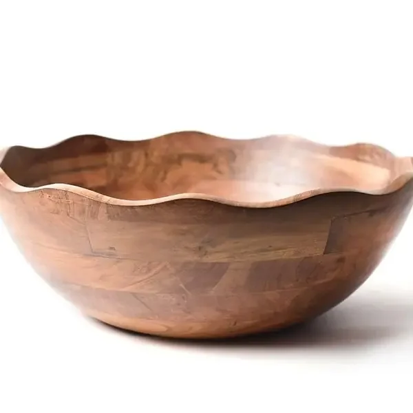 Fundamental Wood Ruffle Bowl – Coton Colors