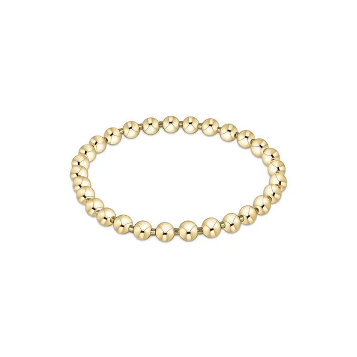 Gameday Hope Grateful 5mm Bead Bracelet – Gold Luster