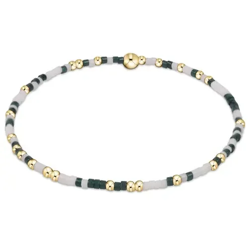 gameday hope unwritten bracelet – Dark Green and White