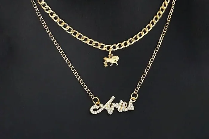 Gold Zodiac Sign Layered Necklace – Choose Your Star!