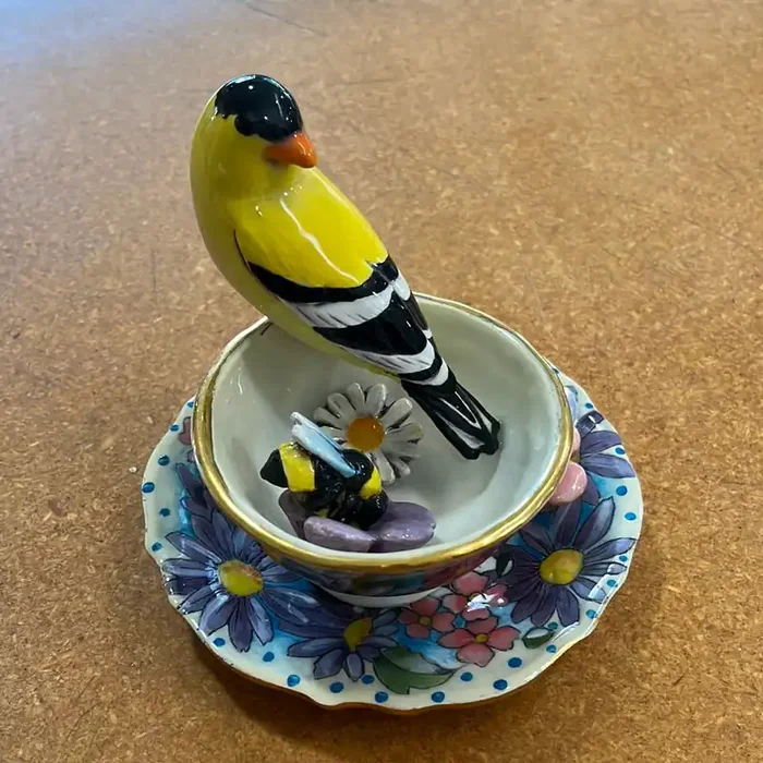 Goldfinch Teacup by DaNisha