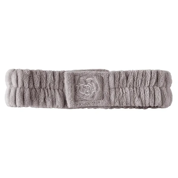 Gray Spa Headband Soft Hair Band for Facial Care Routine