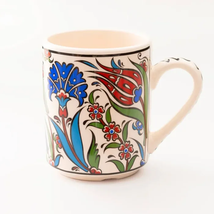 Handmade in Türkiye Ceramic Botanical Mugs – 9 Styles, Mix and Match