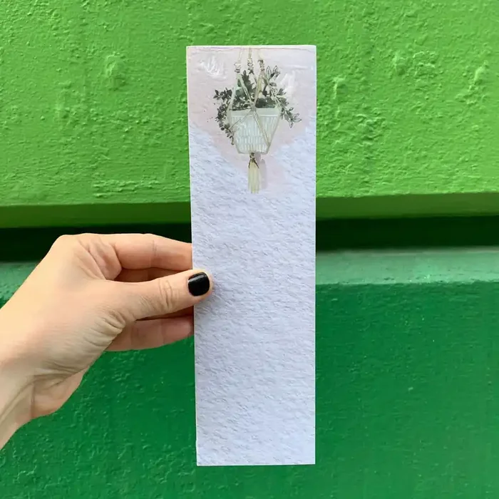 Hanging Plant List Notepad 9.5″ x 2.75″ Holds to Fridge with Strong Magnet