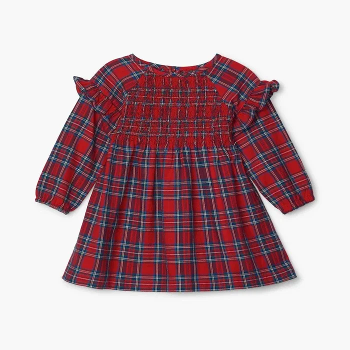 Hatley Plaid Baby Smocked Party Dress