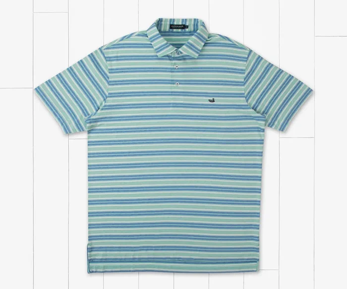 Havana Performance Polo • Zapata Stripe • Mint