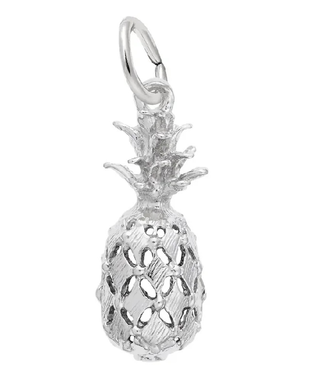 Hawaiian Pineapple Charm Sterling Silver – Rembrandt Charms