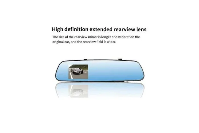 HD Mirror Dash Cam Recorder Kit – Dual 1080P Front & Rear, 140° Wide Angle, In-Car DVR