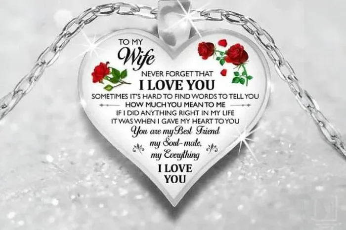Heartfelt Tribute: Enchanting Silver Necklace for My Beloved Wife