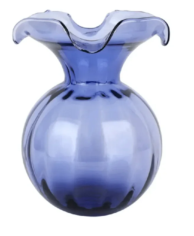 Hibiscus Glass Vase – Medium – Indigo – Vietri