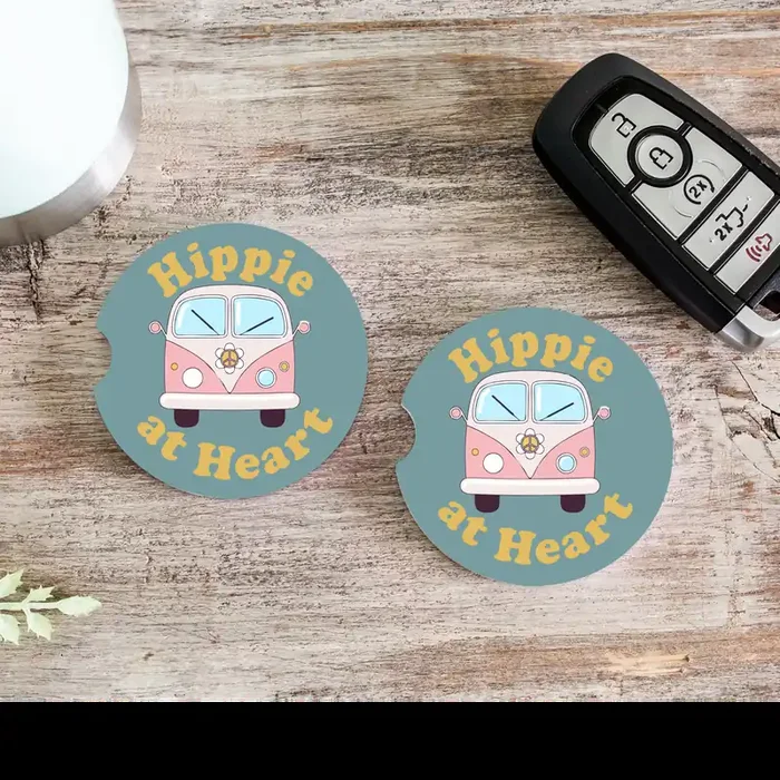 Hippie at Heart • Car Coaster