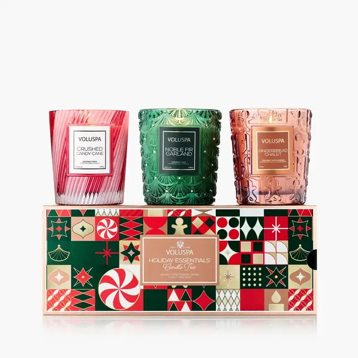 Holiday Essentials Candle Trio – Assorted Gift Set