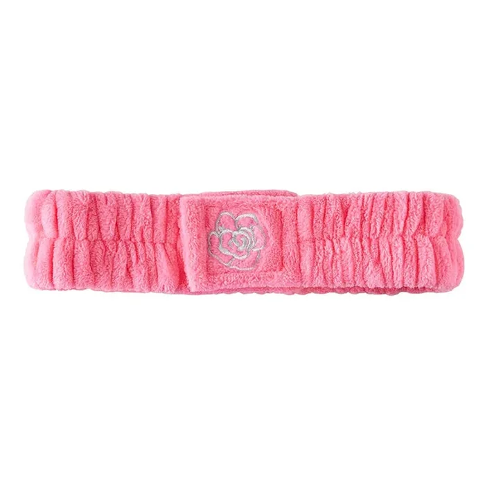 Hot Pink Spa Headband Soft Hair Band for Skincare Facial After Shower