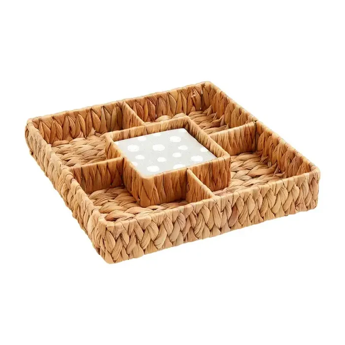 Hyacinth Woven Tray & Napkin Set