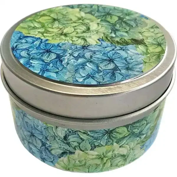 Hydrangeas Candle Tin