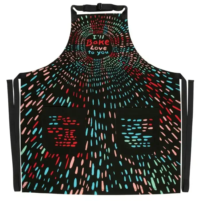 I‘ll Bake Love To You Funny Cooking and BBQ Apron Unisex 2 Pockets Adjustable Strap 100% Cotton BlueQ at GetBullish