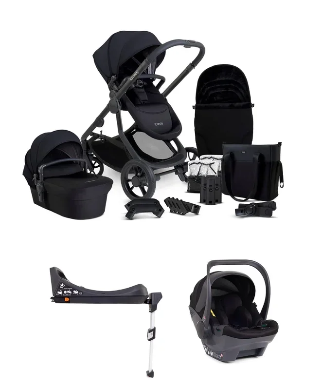 iCandy Orange4 Pushchair Bundle with iCandy Cocoon Car Seat & Base – Black