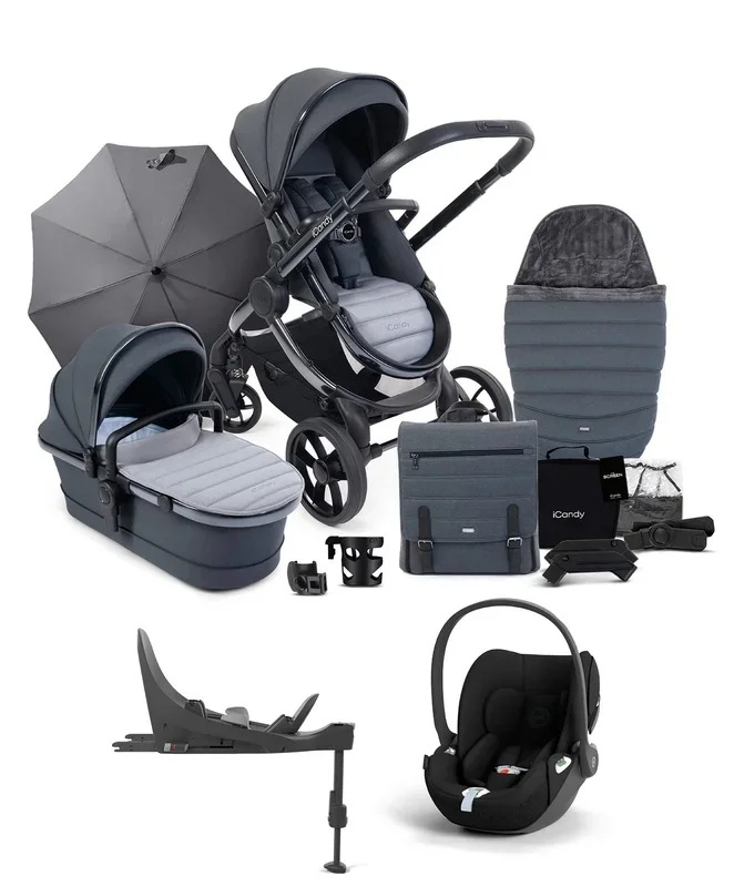 iCandy Peach 7 Complete Pushchair Bundle with Cloud T Car Seat & Base – Truffle