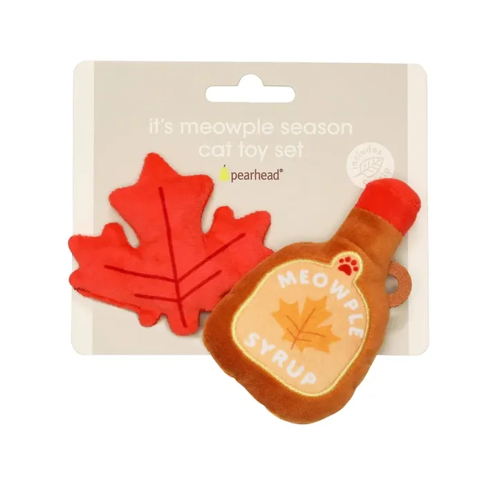 It‘s Meowple Season Cat Toy Set Plush Toys for Pet Lovers Giftable Cat Stocking Stuffer