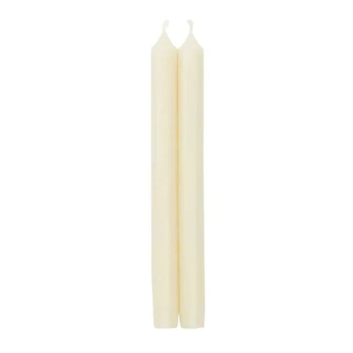Ivory Duet Candle Crown Pairs 10 Inch