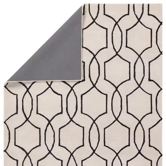 Jaipur Living Arae Handmade Geometric Cream/Black Area Rug (CITY CT123)