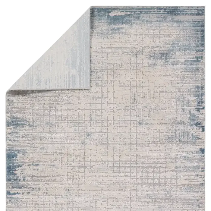 Jaipur Living Chamisa Abstract Cream/ Blue Area Rug (SUNDAR – SUD08)