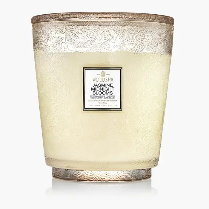 Jasmine Midnight Blooms – 5 Wick Hearth Candle