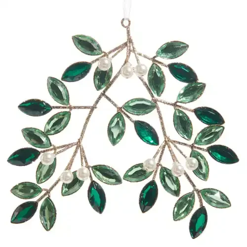 Jeweled Mistletoe Ornament