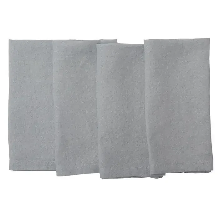 Johanna Linen Napkins (Stratus Gray) Set/4