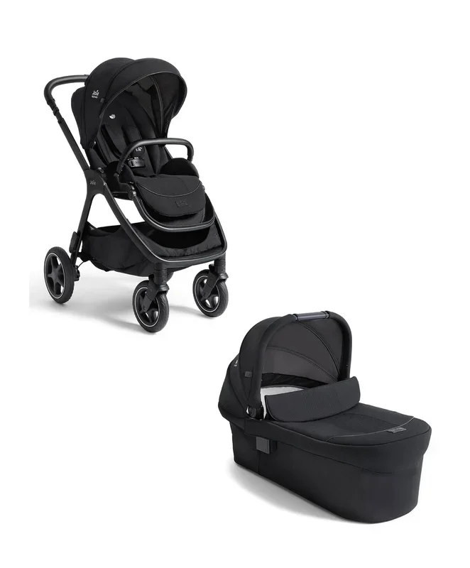 Joie finiti 4in1 Signature Pushchair & Joie Ramble XL Signature Carrycot Bundle- Eclipse