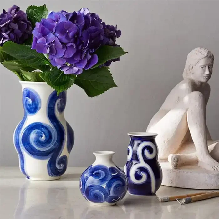 Kähler Blue Tulle Vase