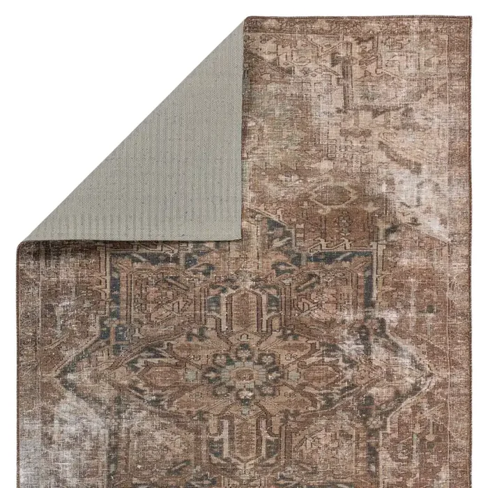 Kate Lester + Jaipur Living Minita Medallion Brown/ Tan Area Rug (HARMAN HOLD – HHB03)