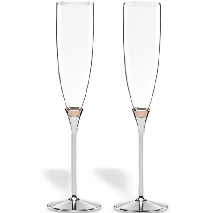 Kate Spade Rosy Glow Champagne Flute, Set of 2