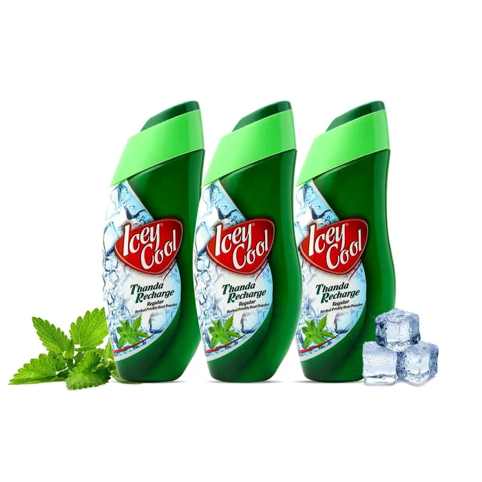 Labolia Icey Cool Regular Herbal Talcum Powder – 100 gms (Pack of 3)