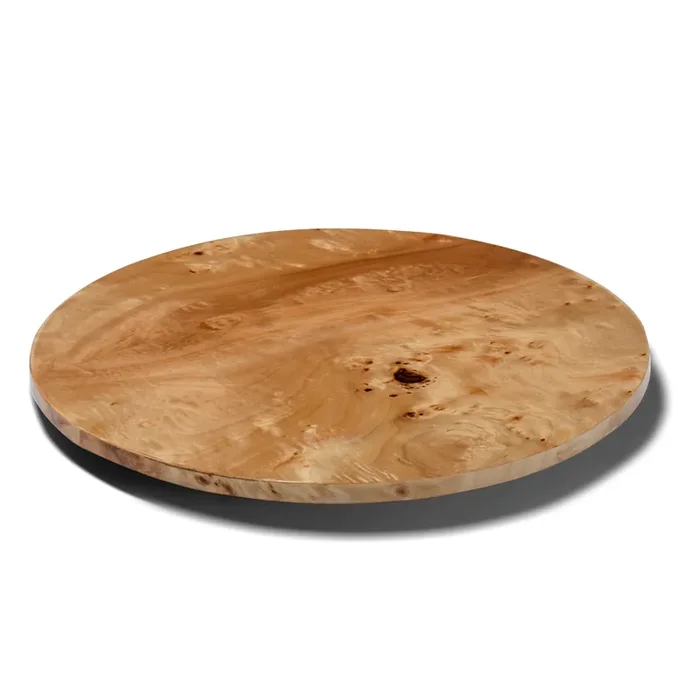 Ladorada Burl Veneer Revolving Tray