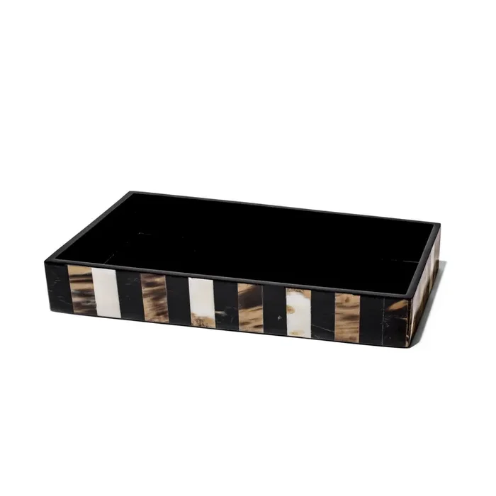 Ladorada Domino Horn Veneer Vanity Tray
