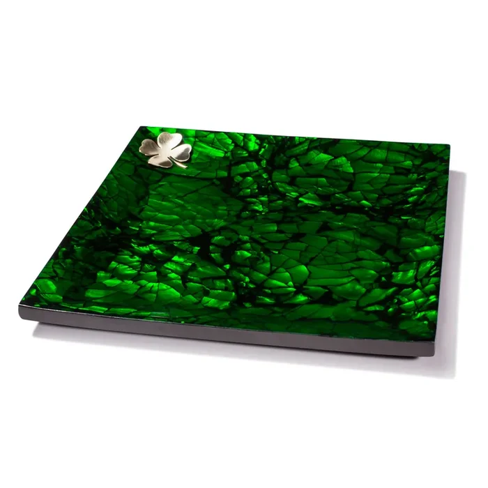 Ladorada Mother of Pearl Small Platter Tray (Green)