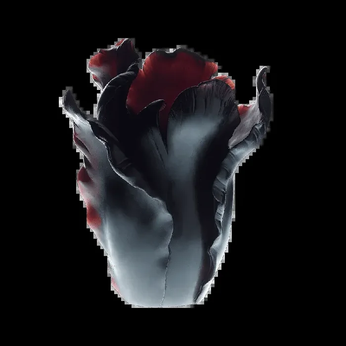 Large Tulip Vase in Dark Purple