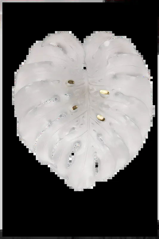 Large White Wall Leaf by Emilio Robba