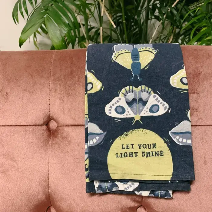Last Call! Let Your Light Shine Dish Cloth Towel Novelty Tea Towel Cute Kitchen Hand Towel 20″ x 26″