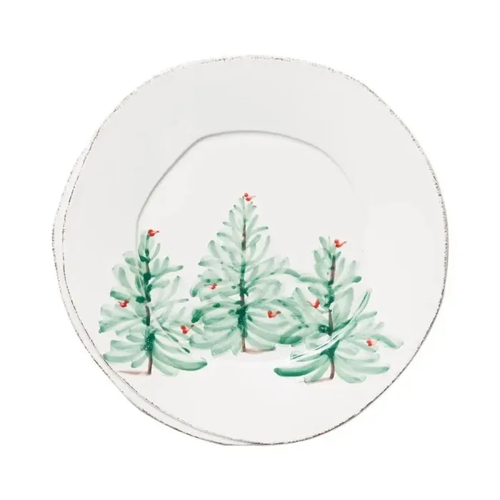 Lastra Holiday European Dinner Plate Vietri