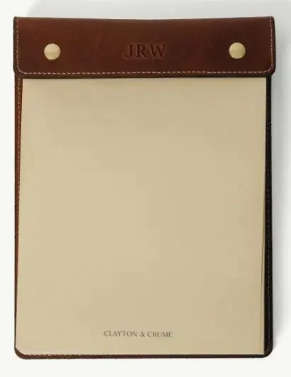 Leather Notepad – Natural – Clayton & Crume