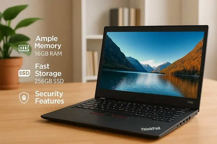 Lenovo 14” ThinkPad T490 – Sleek & Powerful Refurbished Gem