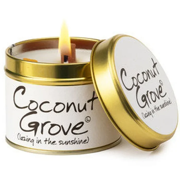 Lily Scented Tin Candle – Coconut Grove