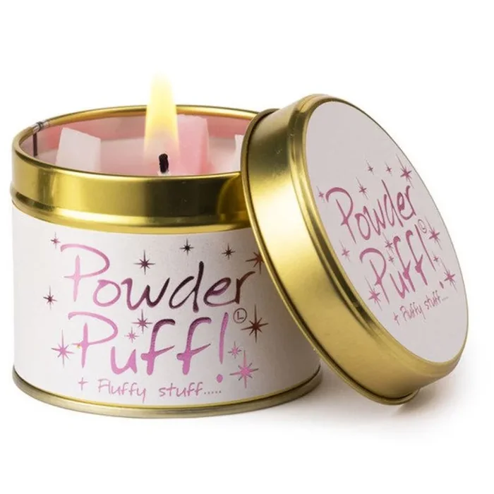 Lily Scented Tin Candle – Powder Puff