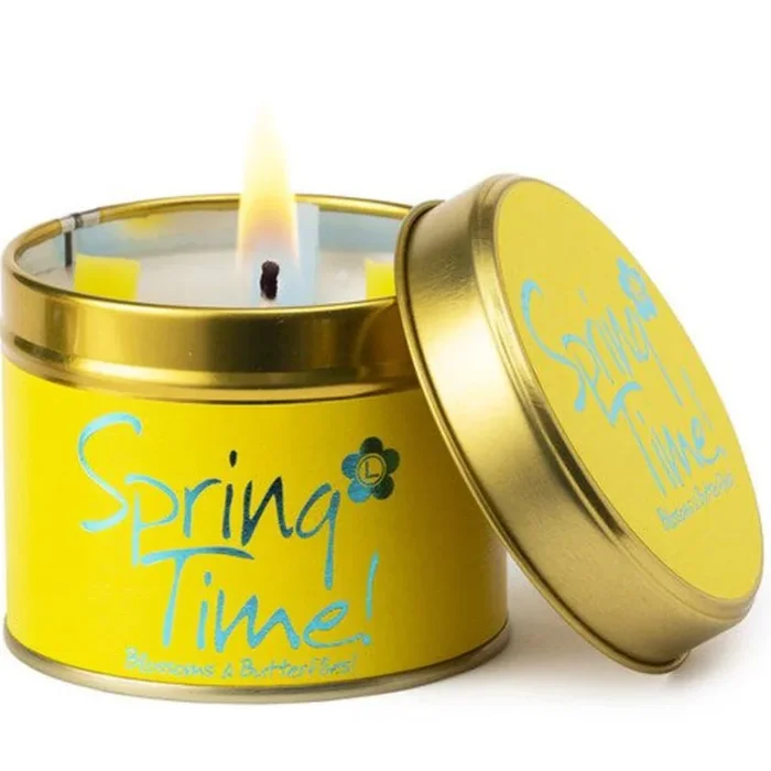Lily Scented Tin Candle – Springtime